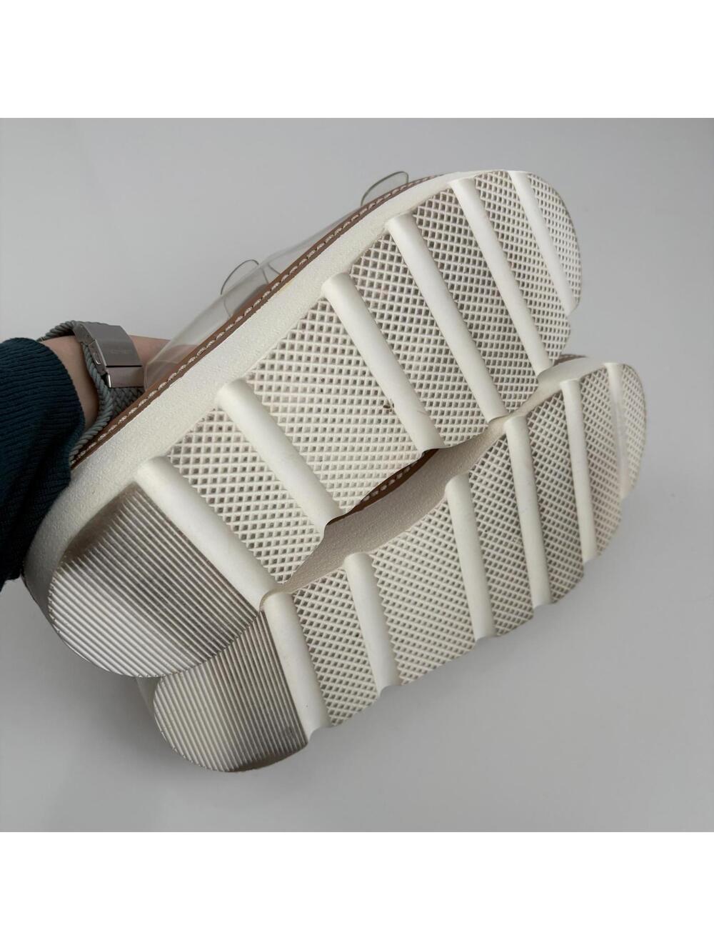 Chinese Laundry | Surfs Up Clear Strap Buckle Platform Slip On Sandal Size 10 - Picture 8 of 9